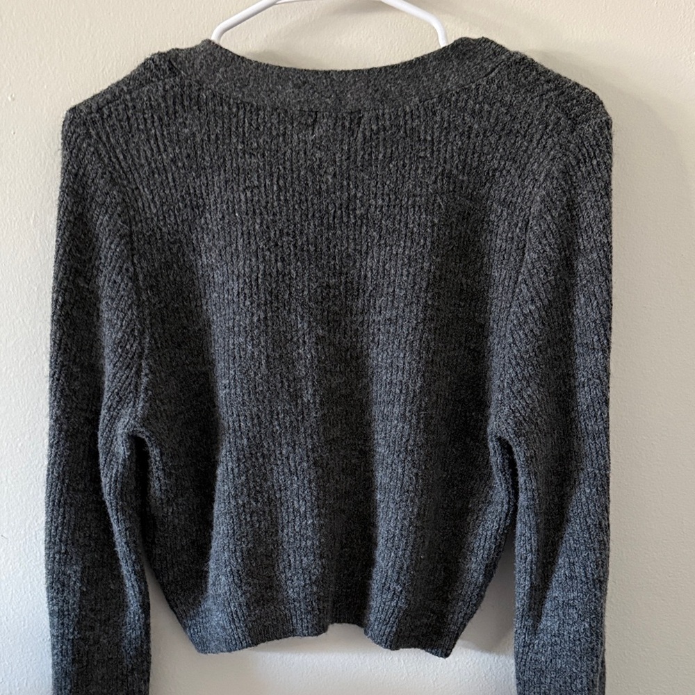 H&M Charcoal V-Neck Sweater - Picture 2 of 2